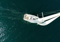 sailing yacht sailboat from sky sailing
